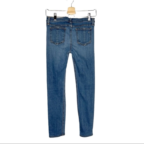 Rag & Bone High Rise Skinny Leg Jeans in Color Sloane - Picture 12 of 13
